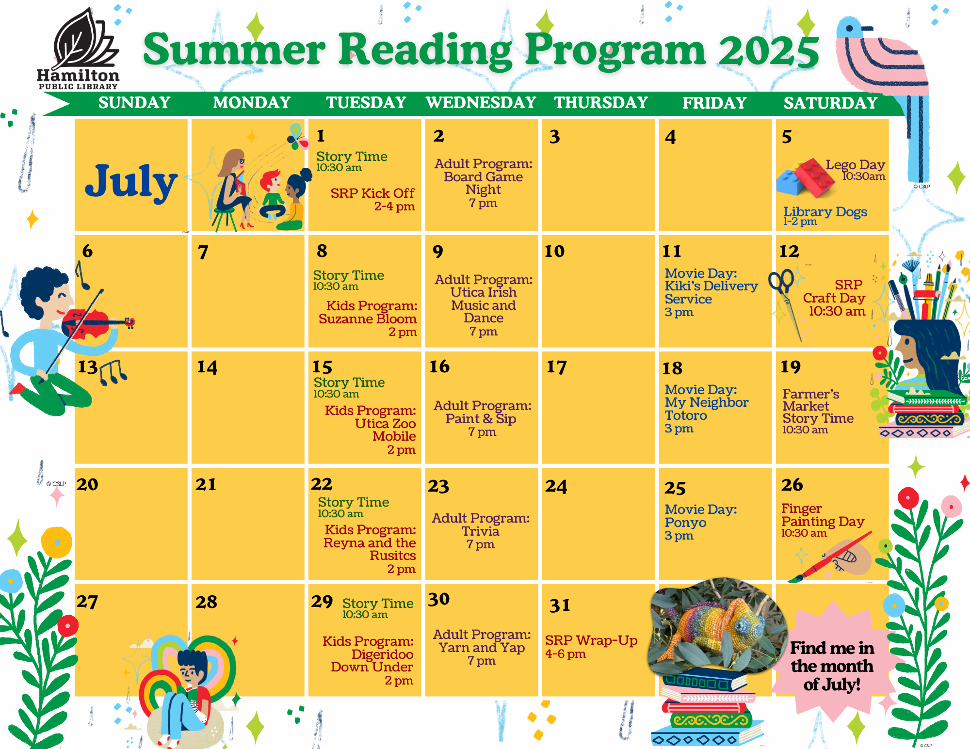 Summer Reading Program Hamilton Library